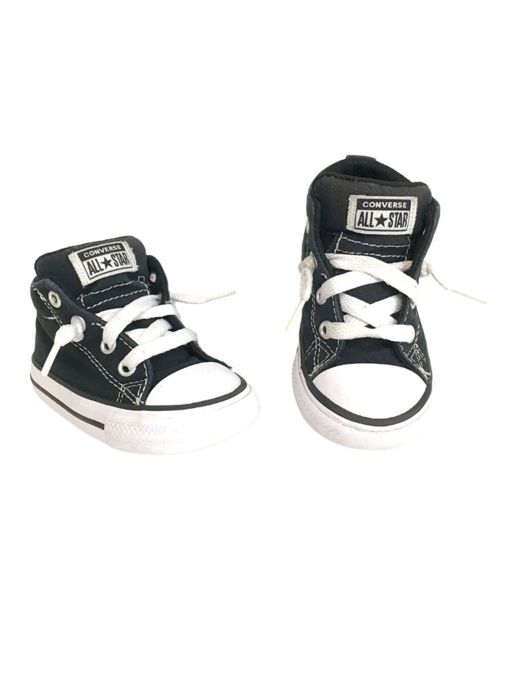 Converse All Stars Kid's Black High Tops Size 5